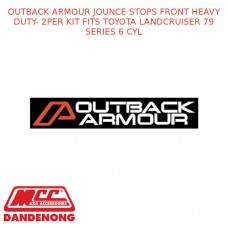 OUTBACK ARMOUR JOUNCE STOPS FRONT HEAVY DUTY- 2PER KIT FITS TOYOTA LC 79 SS 6CYL